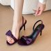 In Stock 26H5 Elegant Round-toe Open-toe High-heeled For Women, 2026 New Stylish Bowknot Stiletto Sandals_vogvips.com