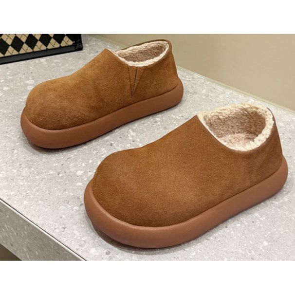 Thick-Soled Little Potato Shoes With Fleece Lining For Women, 2025 Winter New Versatile Henan Sangpo Snow_vogvips.com