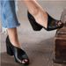Women's New Summer Large Size Open Toe Fish Mouth Sandals Comfortable Casual Low Block Heel Flat Sandals For Ladies Daily Outdoor Wear_vogvips.com