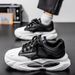 Men's Shoes For Spring And Autumn, Thick Soled, New Versatile Sports And Leisure Running, Height Enhancing Youth Leather Dad Shoes_vogvips.com
