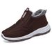 Women's Winter New Style Fleece-Lined Thickened Cotton Boots Mom Cross-Border Large Size Unisex Elderly Shoes Wholesale_vogvips.com
