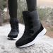 2021 Autumn/Winter New Cross Border Women's Boots Trendy Cotton Boots Outdoor High Top With Velvet Warm Thick Bottom Cotton Shoes Snow Boots For Women_vogvips.com