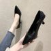 French-style Women's High-heeled Thin Heels, 2026 New Spring-summer Professional Formal Black Single Shoes, Work Soft_vogvips.com
