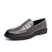 Euro Step Summer Brogue Korean Style British Slip-On Hairstylist Trendy Casual Leather Shoes Men's Height Increase 2cm6_vogvips.com