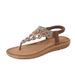 Women's Flat Rhinestones Bohemian Comfort Shoes_vogvips.com