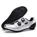 New Style Cycling Shoes With Locks, Double Buckle Lock Shoes, Men's And Women's Road Bicycle Power Shoes, Hard Bottom Mountain Bike Rubber Bottom_vogvips.com