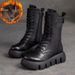 2024 New Martin For Foreign Trade, Thickened And Lined, Mid-Calf Thick Sole Snow Boots, Women's Single Boots_vogvips.com