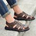Genuine Leather Casual Shoes For High Quality Classic Summer Outdoor Walking Sneakers Breathable Men Sandals_vogvips.com
