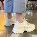 Dad Instagram Trendy New Mesh Breathable And Versatile Thick Bottom Casual Sports Women's Running Shoes_vogvips.com
