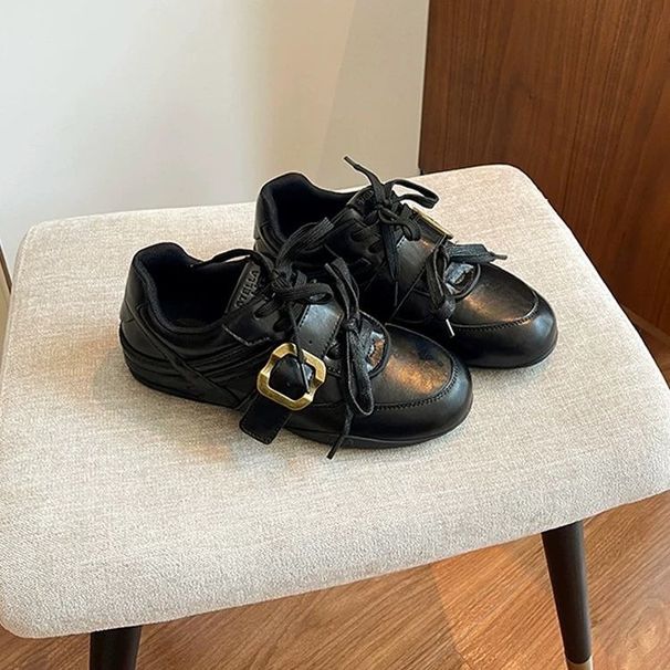 Women's With Buckle Straps, American Retro German-style Flat Casual Shoes, 2026 New Cortez Shoes_vogvips.com