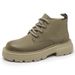Fashion Chelsea Boots Men's Pointed Business Casual High-top Leather Shoes Retro Short Boots Heightening Martin Boots_vogvips.com