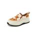 2025 Spring New Thick Color Blocked Round Head Non Slip Versatile Casual Sponge Cake Bottom Lazy One Step Single Women's_vogvips.com