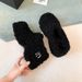 Thick Sole Height Increasing B Irkenstock Furry Shoes For Women, Fleece-Lined Warm Cotton Slippers, Winter Outdoor Sheep_vogvips.com
