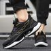 ShoeVault Breathable Ultra-light Sports Men's Popcorn Sole Non-slip Rotating Button Running Shoes Leather Surface Contact Customer_vogvips.com