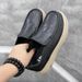 ShoeVault Top Layer Cowhide Casual Wide Version Slip-On Height Increasing Thick Sole Lightweight Online Comfortable Men's Shoes_vogvips.com