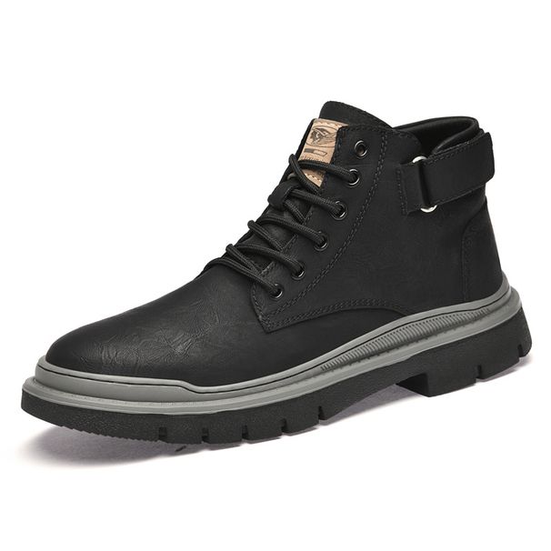 Men's Shoes Martin Boots Outdoor Tooling Boots High-top Handmade Casual Short Boots Cotton Boots_vogvips.com