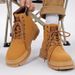 European Warm Series For Men Student Martin Boot Autumn Leather Men' High-top Stylih Workwear Non-lip Wear-reitant Outdoor Hiking_vogvips.com