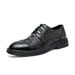 Euro Step 2025 Summer Trendy Men's Autumn New Brogue Crocodile Leather Shoes_vogvips.com