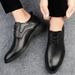 Dress First-layer Men's Shoes, Men's Inner Height Increases. Leather Shoes Men's Casual Large-size Leather Shoes_vogvips.com
