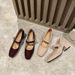 Spring 2026 And Autumn New Mary Jane Pearl Versatile French Style Chunky Heel Single Shoes Women's Mid-Heel Genuine Mid-_vogvips.com