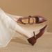 New Vintage Pointed-toe Mary Jane Women's With Chunky Heel And Single Strap, Elegant Mid-heel Versatile Shallow Leather_vogvips.com