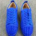 Spring And Autumn Trendy Casual Sports White Shoes European High-end Full Diamond Rivet Men's Red Sole Sneakers_vogvips.com