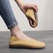 New Spring And Autumn Soft-Soled Loafers Women, Fashionable Slip-On Flat Shoes, Comfortable For Mothers, Casual Shoes_vogvips.com