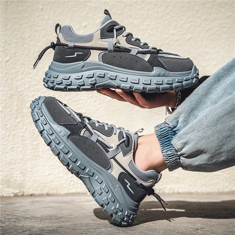 Euro Step 2025 New Spring And Autumn Men's Sports Worksite Wear-Resistant Durable Thick-Soled Tire Labor Protection Work Versatile_vogvips.com