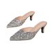 Cross-border Foreign Trade Open-toe Mules Outdoor Wear, New Summer Pointed-toe High-heeled Sandals For Women, Stiletto_vogvips.com