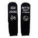 Cotton mid-tube socks monogrammed non-slip floor socks_vogvips.com