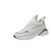 Flying Woven Mesh Sports And Leisure Board Shoes Men's Invisible Inner Height-increasing Shoes White Shoes Lace-up Shallow Single Shoes_vogvips.com
