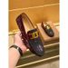 European Men's Crocodile-patterned Genuine Leather Driving Casual Shoes, Trendy Brand Business Slip-on Loafers_vogvips.com