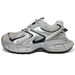 Shoes For Women New Silver Thick Soled Height Enhancing Daddy Shoes For Women Retro Fashion Casual Sports Shoes Trend_vogvips.com