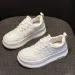 Women Cute Panda Genuine Leather Thick Soled High Rise Fashionable Casual Breathable Versatile Board Shoes_vogvips.com