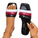Women's Flat Sandals Square Toe Casual Slip-On Summer Plus Size New Style E Commerce_vogvips.com