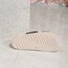 Slip On Slippers For Outdoor Use, Black Circle Decorated Flat Shoes, Comfortable And Simple Double Layer Ivory White Flat Slippers For Women_vogvips.com
