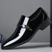 2026 Autumn New Men's Business Formal Leather Shoes, British Style Pointed Toe Slip-On White Casual Shoes 5755_vogvips.com