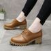 SHLIANG New Women's Leather Shoes Fashion Lock Shoes Thick Bottom Casual Shoes Solid Color Breathable Ankle Boot For Women Y0311_vogvips.com