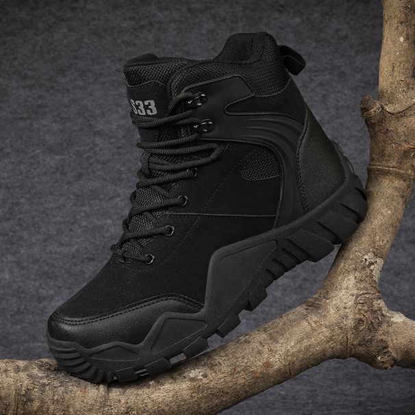 Military Enthusiast Outdoor Combat Boots, Outdoor Hiking Shoes, High Top Tactical Boots, Men's Desert Boots, Sports Outdoor Boots_vogvips.com