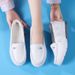 Air Cushion Nurse Shoes Women's Autumn And Winter Soft Sole White Thick Sole Breathable Non-slip Small White Shoes_vogvips.com