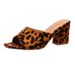 European And American Foreign Trade 2024 Summer New Large-size Leopard Print Versatile Square-toed Fashion Women's_vogvips.com