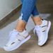 Large-size thick bottom color matching casual low-top sneakers_vogvips.com