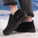 European Warm Series Old Beijing Cloth Shoes Large Size Winter Men's With Fleece Lining Thickened Non-Slip Wear-Resistant Middle-Aged Dad_vogvips.com