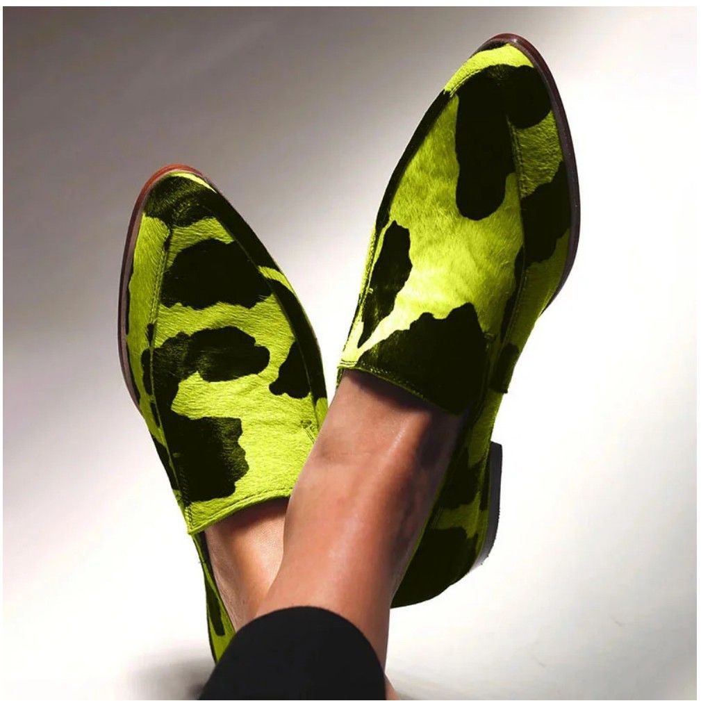 Fashion Women's Casual Loafers New Arrivals Pointed Toe Comfortable Slip-On Shoes For Large Size 40-43_vogvips.com
