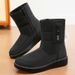 Women's Winter New Thickened Warm Snow Boots, Large Size Outdoor Comfortable High Tube Cotton Boots_vogvips.com