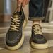 European Warm Series Men's 2025 New Autumn Winter British Style Casual Sneakers Fleece-Lined Cotton Workwear Sports Leather Trendy Shoes_vogvips.com