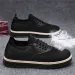 Men’s Flyknit Mesh Shoes 2026 Spring/Summer Breathable Sports-Casual Large-Size Lightweight Non-Slip Walking Shoes Lace-Up Cloth Shoes_vogvips.com