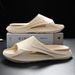 Men's Slippers Summer, With A Thick Bottom Anti Slip Feel, Suitable For Outdoor Sports, Leisure, Beach, And Bathroom Use_vogvips.com