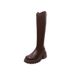 V-Neck Slim 2024 Autumn Winter New Over-the-Knee Long For Women Simple Versatile Thick-Soled Riding Boots_vogvips.com
