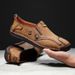 Hot Selling Handmade Stitched Sole Casual Leather Outdoor Slip-On Loafers Driving Men's Shoes_vogvips.com